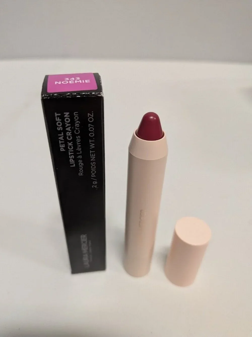 Laura Mercier Petal Soft Lipstick Crayon in 343 Noemie full Sz 0.07oz New